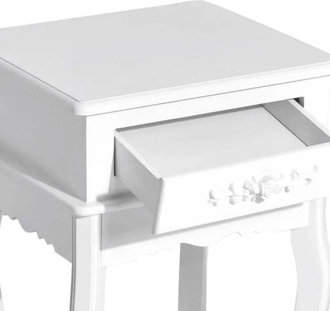 Comodino-Moderno-con-Cassetto-Mobiletto-Multiuso-in-Legno-Bianco,-40-x-35-x-60cm-YH6833-240YH6