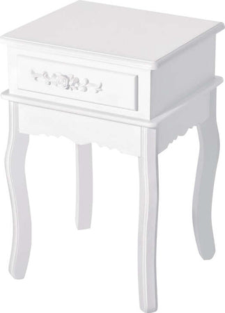 Comodino-Moderno-con-Cassetto-Mobiletto-Multiuso-in-Legno-Bianco,-40-x-35-x-60cm-YH6833-240YH6