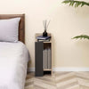 Comodino-Moderno-Grigio-con-Ripiano-Aperto,-Set-2-Pezzi-in-Truciolato-per-Camera-da-Letto-e-Soggiorno,-27x25x60cm-ED7831-570V00GYED7