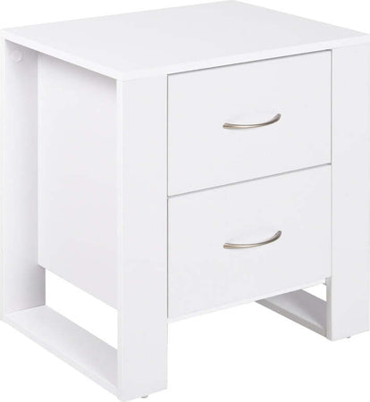 Comodino-Moderno-in-Legno-con-2-Cassetti-per-Camera-da-Letto,-48x39x54cm,-Bianco-MJ6831-293WTMJ6