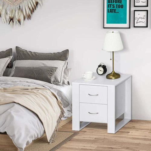 Comodino-Moderno-in-Legno-con-2-Cassetti-per-Camera-da-Letto,-48x39x54cm,-Bianco-MJ6831-293WTMJ6