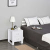 Comodino-Moderno-in-Legno-con-2-Cassetti-per-Camera-da-Letto,-48x39x54cm,-Bianco-MJ6831-293WTMJ6