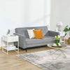 Comodino-Moderno-Set-2-Pezzi-con-Cassetto-e-Ripiano-Aperto-per-Camera-da-Letto-e-Soggiorno,-in-MDF-e-Acciaio,-45x40x60cm,-Bianco-TY8831-534V01WTTY8