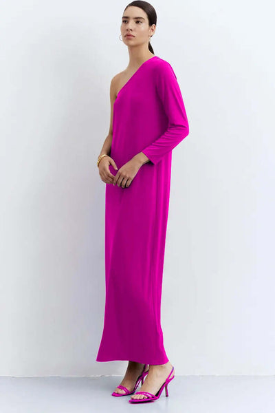 COMPANIA-FANTASTICA-|-Abito-lungo-asimmetrico