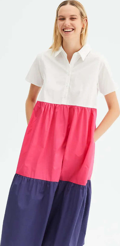 COMPANIA FANTASTICA | Abito midi color block Moda/Donna/Abbigliamento/Vestiti/Casual You Store - Messina, Commerciovirtuoso.it