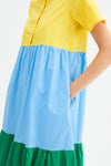 COMPANIA FANTASTICA | Abito midi color block Moda/Donna/Abbigliamento/Vestiti/Casual You Store - Messina, Commerciovirtuoso.it