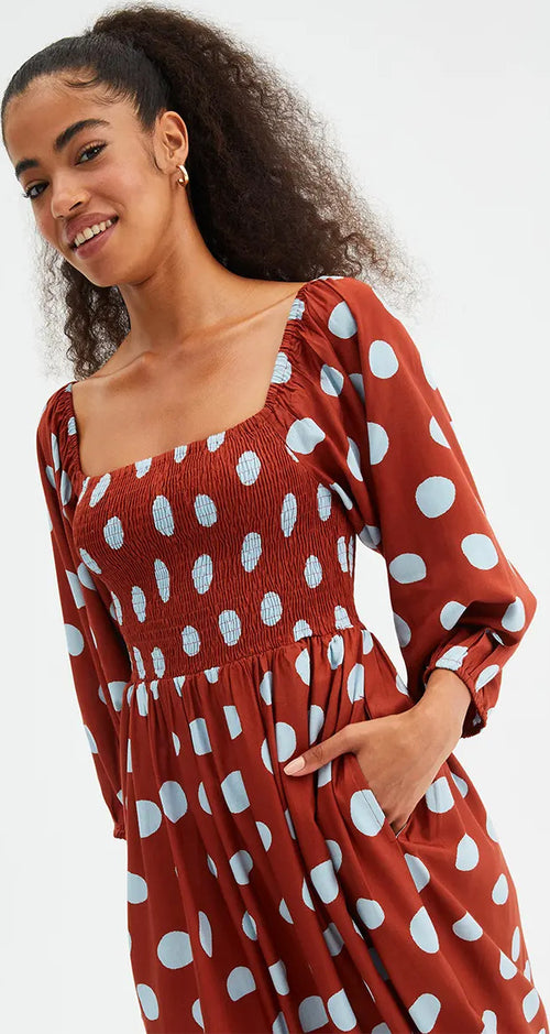 COMPANIA FANTASTICA | Abito midi fantasia Moda/Donna/Abbigliamento/Vestiti/Casual You Store - Messina, Commerciovirtuoso.it