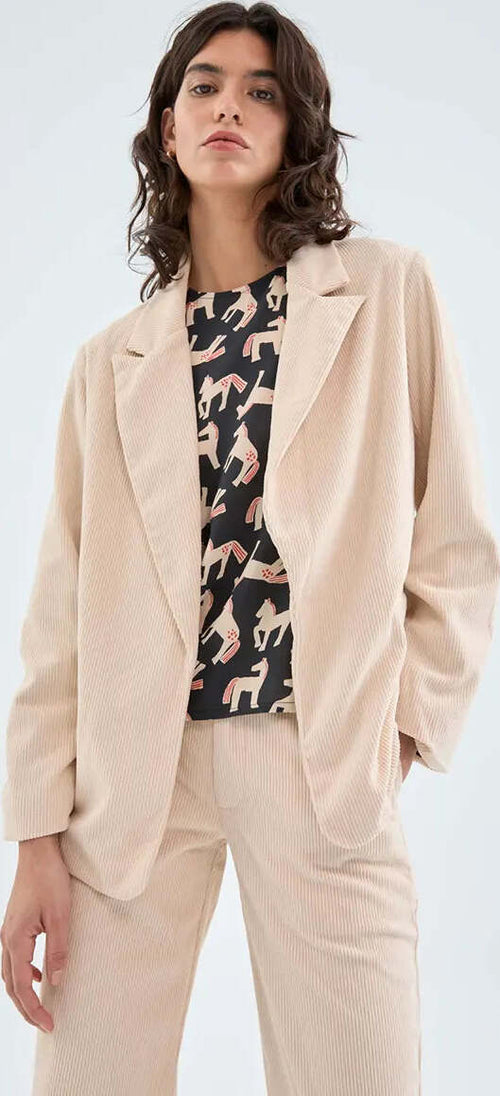 COMPANIA-FANTASTICA-|-Blazer-di-velluto-a-coste