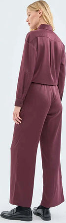 COMPANIA-FANTASTICA-|-Camicia-viola-satinata