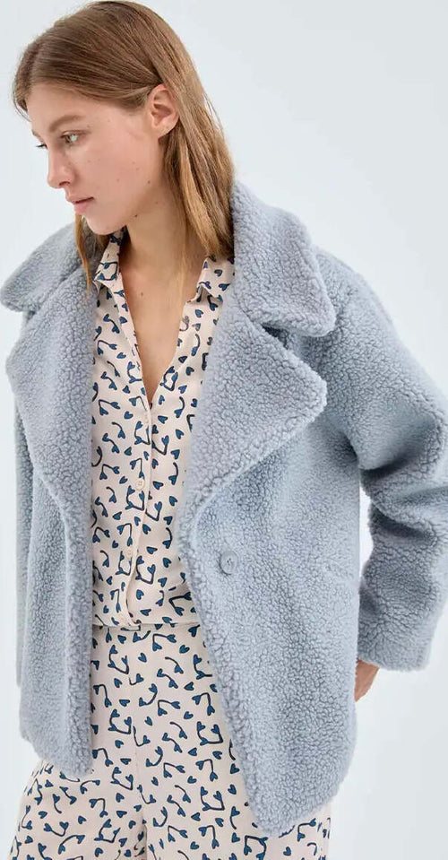 COMPANIA-FANTASTICA-|-Cappotto-corto-boucle