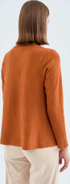 COMPANIA-FANTASTICA-|-Maglia-svasata-cammello