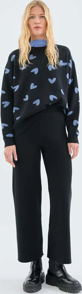 COMPANIA-FANTASTICA-|-Pantalone-dritto-in-maglia