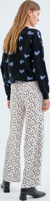COMPANIA-FANTASTICA-|-Pantalone-dritto-stampa-cuori