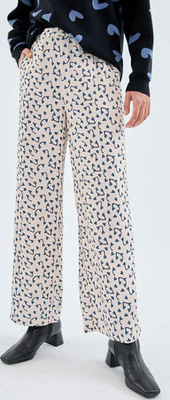 COMPANIA-FANTASTICA-|-Pantalone-dritto-stampa-cuori