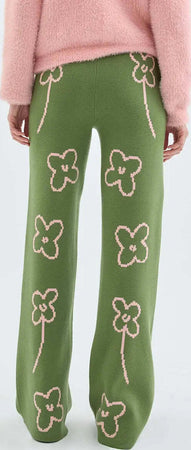 COMPANIA-FANTASTICA-|-Pantalone-in-filo-con-stampa-fiori