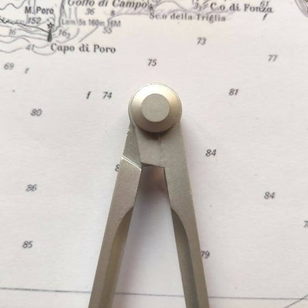 Compasso Nautico Professionale In Metallo Ottone Per Patente Scuola Carteggio Made In Italy Botti