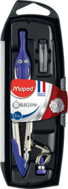 Compasso Origin - in acciaio - diametro max cerchio 420mm - 3 pezzi - Maped Cancelleria e prodotti per ufficio/Scuola e materiale didattico/Materiale scolastico/Compassi Eurocartuccia - Pavullo, Commerciovirtuoso.it