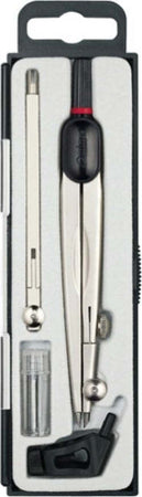 Compasso universale medio - diametro max cerchio 480mm - con allunga - Rotring Cancelleria e prodotti per ufficio/Scuola e materiale didattico/Materiale scolastico/Compassi Eurocartuccia - Pavullo, Commerciovirtuoso.it