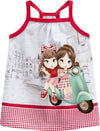 Completino Bimba Canottiera Leggings Pinocchietto Bianco e Rosso Estivo Completo Tuta Leggero Bambina Canotta Pantaloncini Attillati Tuta Estate COMPLETINO Piccole Canaglie - Tropea, Commerciovirtuoso.it