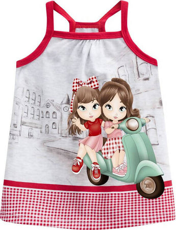 Completino Bimba Canottiera Leggings Pinocchietto Bianco e Rosso Estivo Completo Tuta Leggero Bambina Canotta Pantaloncini Attillati Tuta Estate COMPLETINO Piccole Canaglie - Tropea, Commerciovirtuoso.it