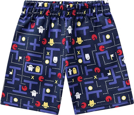 Completino Bimbo Estivo 100% Cotone Completo Coordinato Maglia Pantalone Estate Maglietta T-Shirt Girocollo Pantaloncini Stampa Game Bianco Rosso Blu COMPLETINO Piccole Canaglie - Tropea, Commerciovirtuoso.it