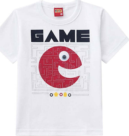 Completino Bimbo Estivo 100% Cotone Completo Coordinato Maglia Pantalone Estate Maglietta T-Shirt Girocollo Pantaloncini Stampa Game Bianco Rosso Blu COMPLETINO Piccole Canaglie - Tropea, Commerciovirtuoso.it