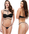 Completino Intimo Baci Lingerie Sexy Strappy Bra Harness Black, Os Set 2 Pezzi con Stringhe Salute e cura della persona/Erotismo e contraccezione/Abbigliamento erotico/Donna/Completi intimi Kondorama - Martinsicuro, Commerciovirtuoso.it
