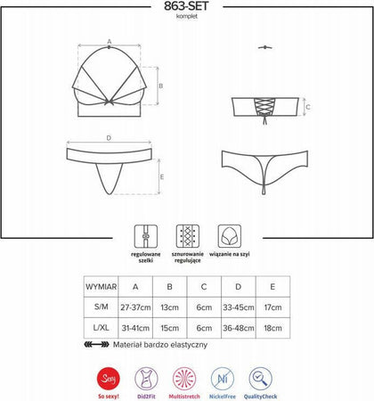 Completino Intimo Donna Rosso Sexy Obsessive Two-pcs Set S/M 863-set-3 Lingerie Sexy Rosso Moda/Donna/Abbigliamento/Abbigliamento da notte lingerie e intimo/Lingerie & Intimo/Completi intimi Kondorama - Martinsicuro, Commerciovirtuoso.it