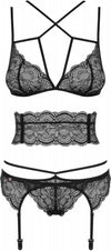 Completino intimo Erotico Lingerie sexy con Reggicalze Obsessive Frivolla Set 4 Pezzi Taglia S-M Sexy Lingerie Salute e cura della persona/Erotismo e contraccezione/Abbigliamento erotico/Donna/Completi intimi Kondorama - Martinsicuro, Commerciovirtuoso.it