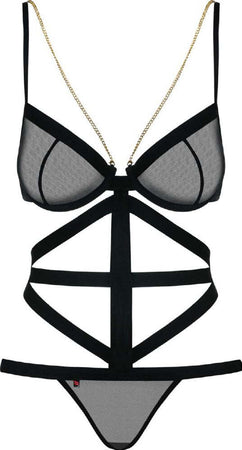 Completino intimo Sensuale Erotico con fasce Obsessive Bondy Body Black Nero Taglia S-M Salute e cura della persona/Erotismo e contraccezione/Abbigliamento erotico/Donna/Completi intimi Kondorama - Martinsicuro, Commerciovirtuoso.it