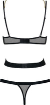 Completino intimo Sensuale Erotico con fasce Obsessive Bondy Body Black Nero Taglia S-M Salute e cura della persona/Erotismo e contraccezione/Abbigliamento erotico/Donna/Completi intimi Kondorama - Martinsicuro, Commerciovirtuoso.it