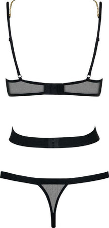 Completino intimo Sensuale Erotico con fasce Obsessive Bondy Body Black Nero Taglia S-M Salute e cura della persona/Erotismo e contraccezione/Abbigliamento erotico/Donna/Completi intimi Kondorama - Martinsicuro, Commerciovirtuoso.it