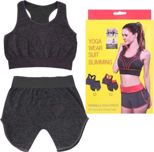 Completino-Yoga-Sport-Palestra-Donna-Top-Canotta-Reggiseno-+-Pantaloncino