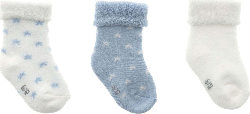 Completo 3 Calzine Star Azzurro Taglia 0000 (15 - 16) Moda/Prima infanzia/Abbigliamento/Bambino 0-24/Calze e calzamaglie/Calzini La Casa Del Bebè - Napoli, Commerciovirtuoso.it