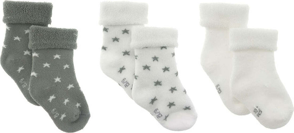 Completo 3 Calzine Star Grigio Taglia 000 ( 17 - 18) Moda/Prima infanzia/Abbigliamento/Bambino 0-24/Calze e calzamaglie/Calzini La Casa Del Bebè - Napoli, Commerciovirtuoso.it