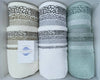 Completo asciugamani spugna 3+3 fiamma by vingi 100 % cotone 6 asciugamani : 3 viso + 3 ospite con banda Casa e cucina/Tessili per la casa/Biancheria da bagno/Asciugamani/Set di asciugamani Puleo Casa - Palermo, Commerciovirtuoso.it