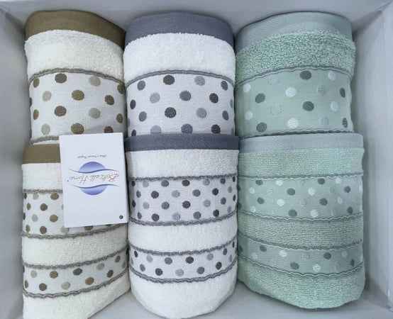 Set Asciugamani Bagno 6 Pezzi - 3 Grandi 50x90cm + 3 Piccoli 30x50cm, 100% Cotone - Foto 9