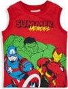 Completo Avengers da 4 a 10 anni Estate Moda/Bambini e ragazzi/Abbigliamento/Completi e coordinati/Completi due pezzi con pantaloncino Store Kitty Fashion - Roma, Commerciovirtuoso.it