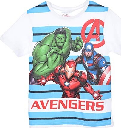 Completo Avengers Estate Moda/Bambini e ragazzi/Abbigliamento/Completi e coordinati/Completi due pezzi con pantaloncino Store Kitty Fashion - Roma, Commerciovirtuoso.it