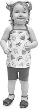 Completo Bambina Leggings Canottiera Coordinato Completino Estate 2 Pezzi in Cotone Manotta Larga Pantaloncini Aderenti Pinocchietto Set Bambina Estivo COMPLETINO Piccole Canaglie - Tropea, Commerciovirtuoso.it