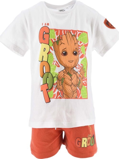 Completo bambino I'm Groot da 3 a 6 anni Moda/Bambini e ragazzi/Abbigliamento/Completi e coordinati/Completi due pezzi con pantaloncino Store Kitty Fashion - Roma, Commerciovirtuoso.it