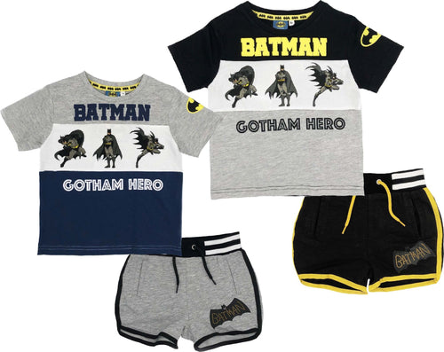Completo Batman da 3 a 8 anni Moda/Bambini e ragazzi/Abbigliamento/Completi e coordinati/Completi due pezzi con pantaloncino Store Kitty Fashion - Roma, Commerciovirtuoso.it