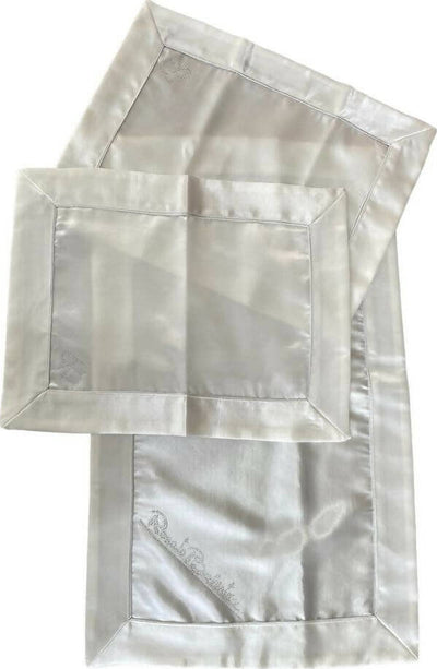 Completo Centrini E Runner Set 3 Pezzi Renato Balestra Gioiello Bordo Elegante Tris Effetto Raso Arredo Camera E Soggiorno Casa e cucina/Tessili per la casa/Tessili da cucina/Runner Puleo Casa - Palermo, Commerciovirtuoso.it
