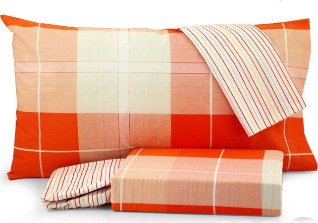 Completo-Copripiumino-Matrimoniale-Bassetti-Tennison-Arancio