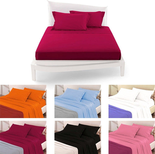 COMPLETO DA LETTO MATRIMONIALE TINTA UNITA LENZUOLA COORDINATO COPRICUSCINI Casa e cucina/Tessili per la casa/Biancheria da letto/Lenzuola e federe/Set di lenzuola e federe Trade Shop italia - Napoli, Commerciovirtuoso.it