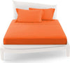 Completo-Da-Letto-Matrimoniale-Tinta-Unita-Lenzuola-Coordinato-Copricuscini