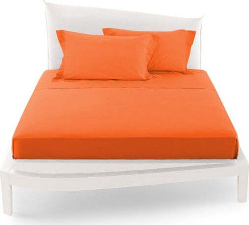 Completo-Da-Letto-Matrimoniale-Tinta-Unita-Lenzuola-Coordinato-Copricuscini