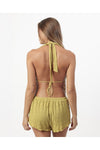 Completo Donna Mare Admas 19961 Top All’Americana e Shorts Pistacchio