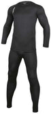 Completo Intimo Tecnico Nero Maglia Pantalone Termico Elasticizzato Protezione Dal Freddo Basse Temperature