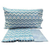 Completo Lenzuola Casa Giulia Chevron Singolo Percalle di Cotone